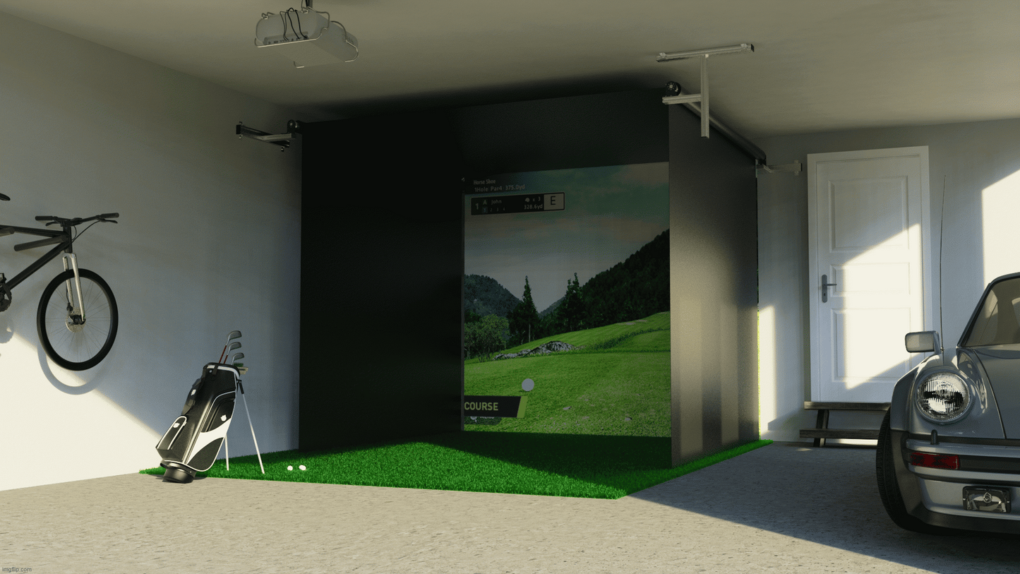 Vanish Series® 9 Ft - Retractable Golf Enclosure - Remote