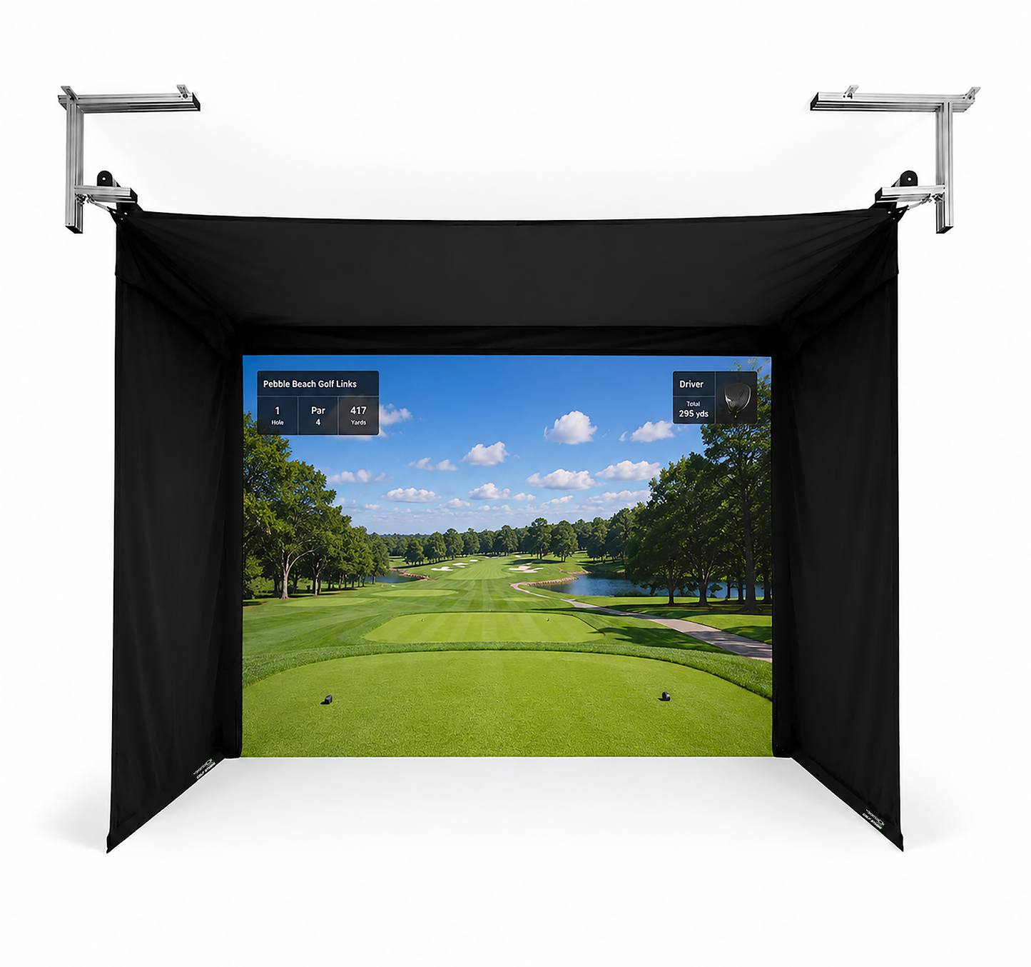 Vanish Series® 9 Ft - Retractable Golf Enclosure - Remote